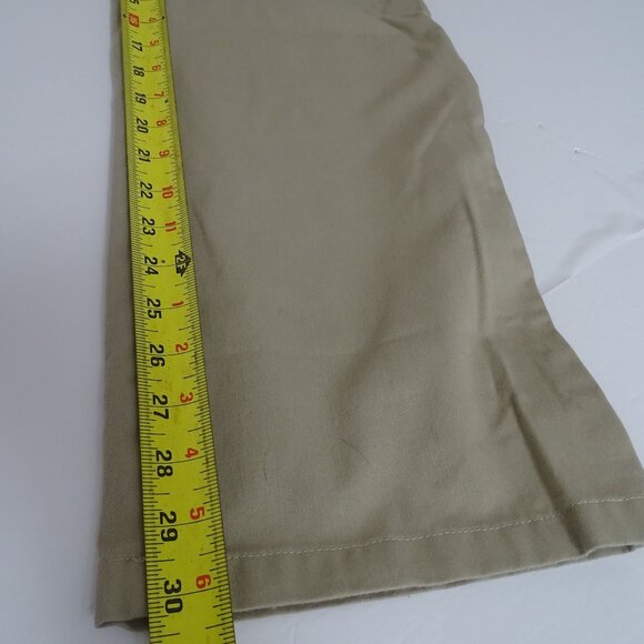 Dockers Tan Khaki Pants Boys Size 20 Regular School Uniform Flat Front FLAW - Picture 11 of 12